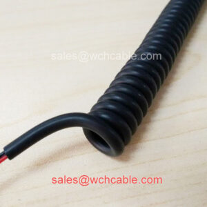 oil resistant curly cord